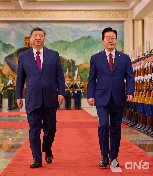 시진핑 주석, 이재명 대통령(사진=KTV SNS)©열린뉴스통신ONA